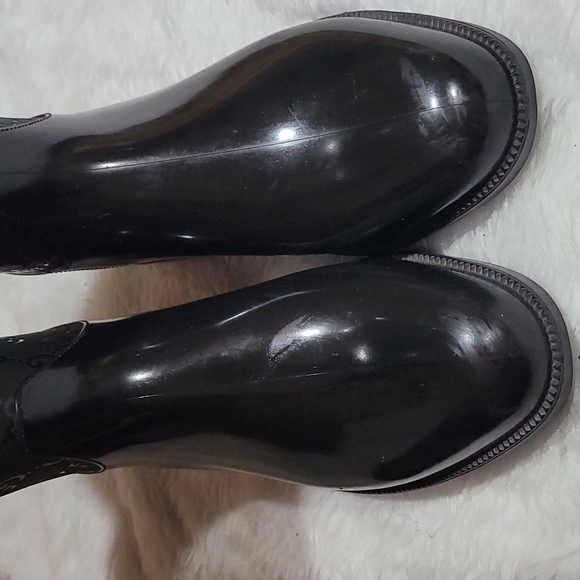 Gucci Knee High Rubber Boots - Picture 2 of 16
